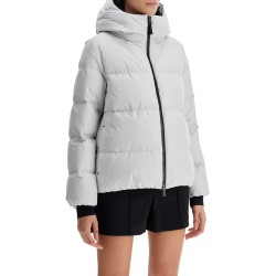 short down jacket with hood