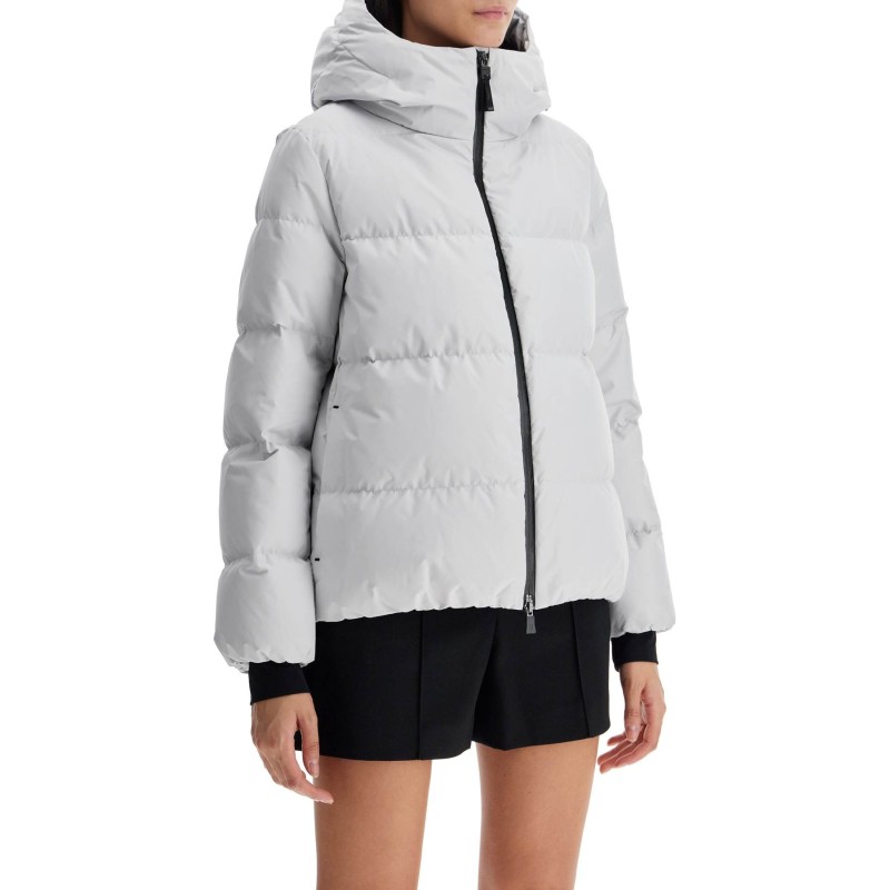 short down jacket with hood