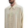 loose fit wool blend shirt