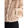 lena faux fur bomber jacket