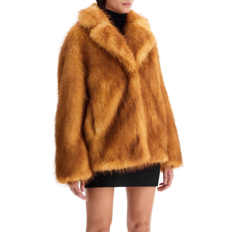 short janice coat in faux fur