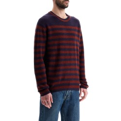 striped wool and mohair blend pullover