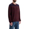 striped wool and mohair blend pullover