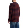 striped wool and mohair blend pullover