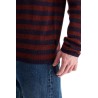 striped wool and mohair blend pullover