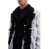 layered jacket with inside out effect