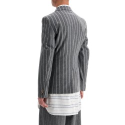 striped wool jacket