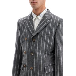 striped wool jacket