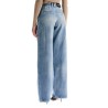 wide leg jeans with pleats