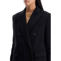 long double-breasted coat for