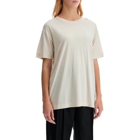 silk crewneck t-shirt