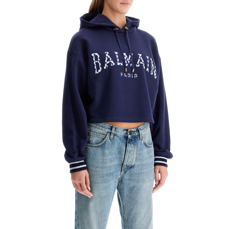 vichy logo cropped sweatshirt