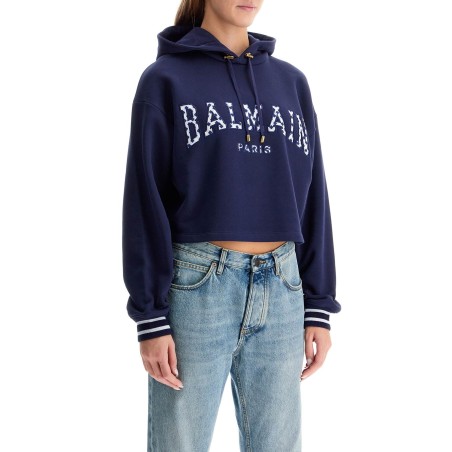 vichy logo cropped sweatshirt