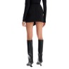 asymmetric mini skirt with slit