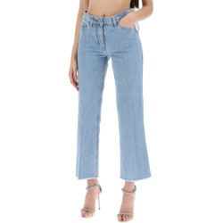 low-waisted cropped jeans