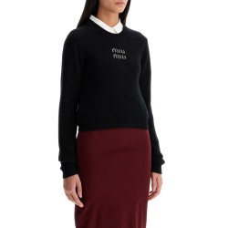 short cashmere pullover sweater