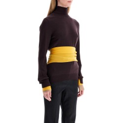 woolen sweater with sash