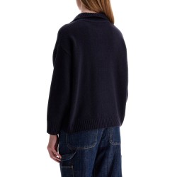 woolen polo pullover