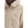 faux fur jacket with removable hood.