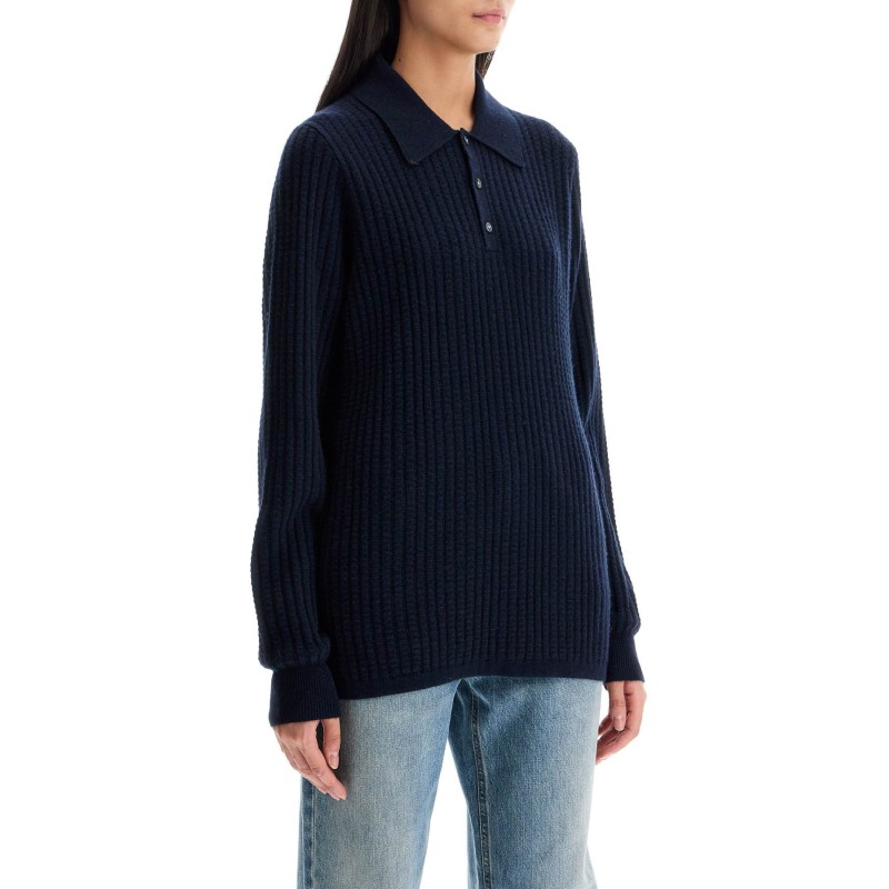 polo-inspired pullover