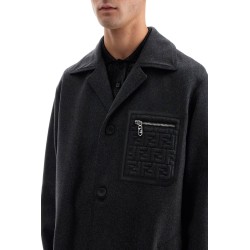 cashmere coat with ff pocket