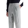 formal wool trousers with pleats