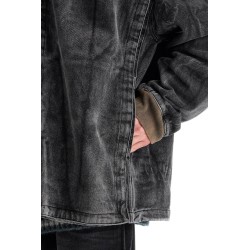 denim jacket with velcro closure