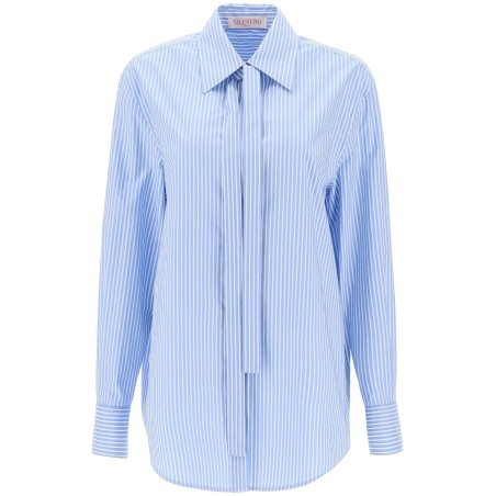 striped poplin shirt