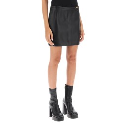 medusa '95 leather mini skirt