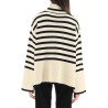 striped wool cotton turtleneck