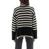 striped wool cotton turtleneck