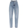 twisted seam straight jeans