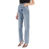 twisted seam straight jeans