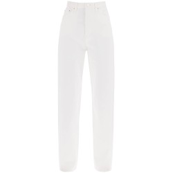 twisted seam straight jeans