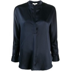 Band collar blouse