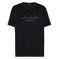 Balmain flock & foil t-shirt