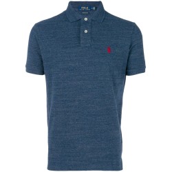 Custom slim fit mesh polo