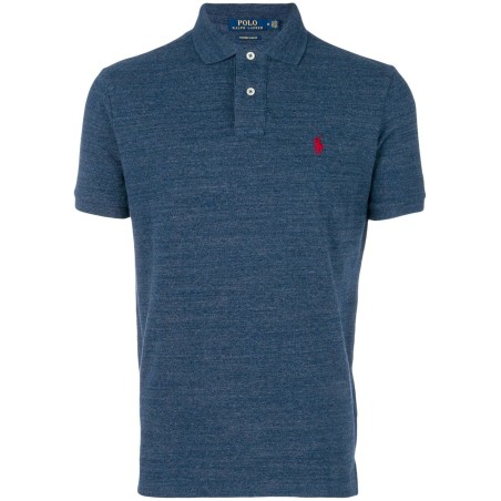 Custom slim fit mesh polo