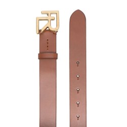 RL logo smooth leather belt