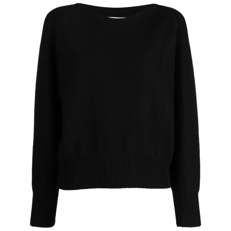 L/s seamed shoulder sweater