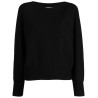 L/s seamed shoulder sweater