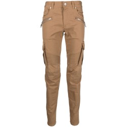 Tapered cotton cargo pants