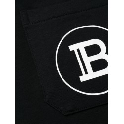 Ribbed balmain sweatpants