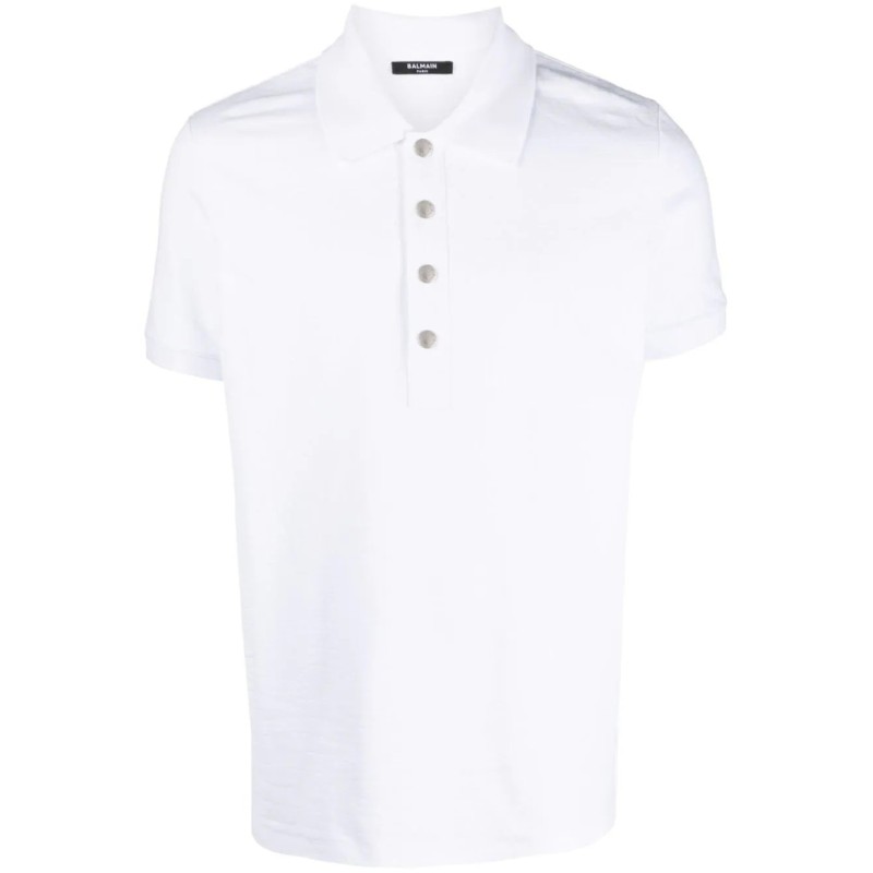 Monogram pique polo shirt