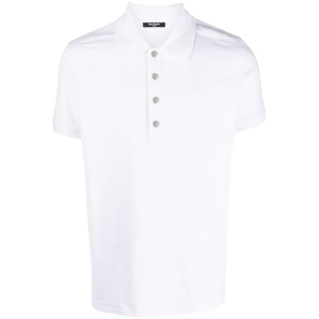 Monogram pique polo shirt