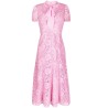 Pink heavy crepe midi dress