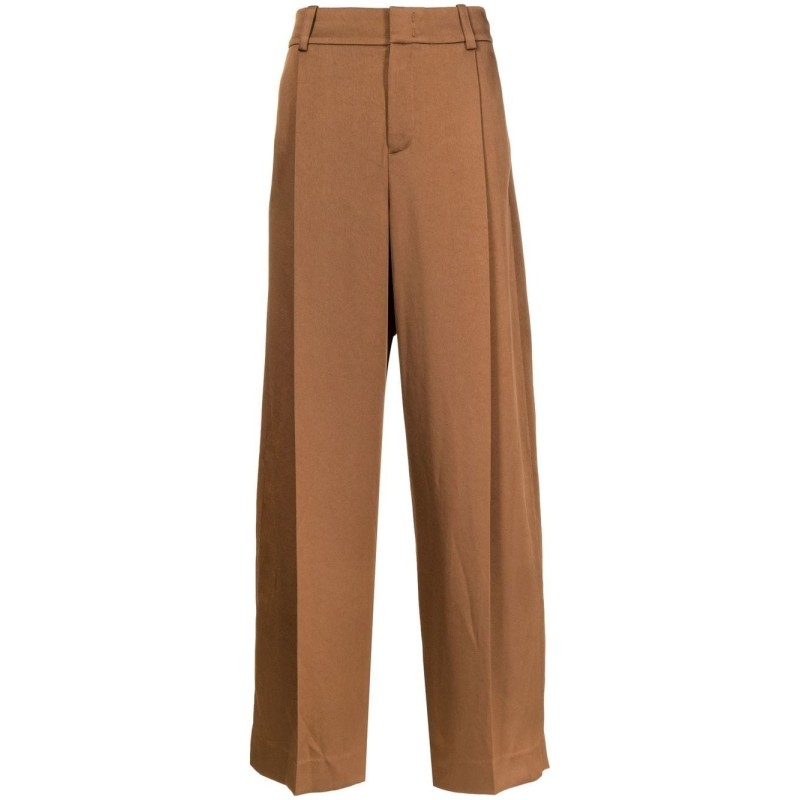 Tailored wide leg trouser