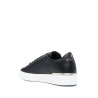 Leather lo-top sneaker hexagon