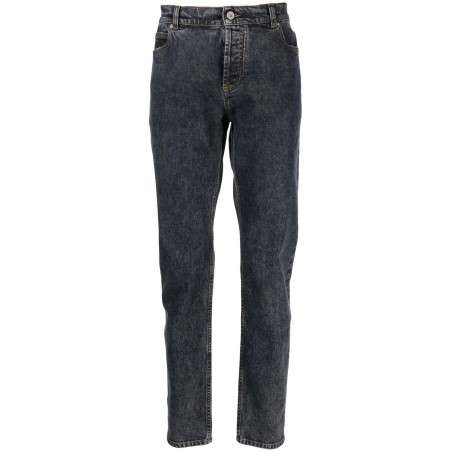 6 pkt slim dirty blue pants