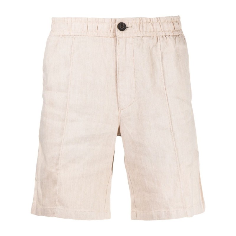 Linen pintuck short